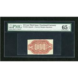Fr. 1251SP 10c Third Issue PMG Gem Uncirculated