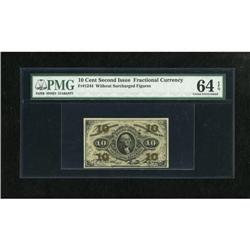 Fr. 1255 10c Third Issue PMG Choice Uncirculated