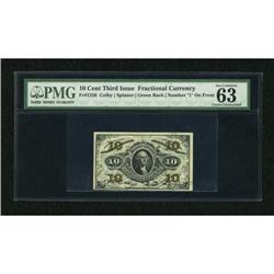 Fr. 1256 10c Third Issue PMG Choice Uncirculated