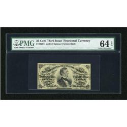 Fr. 1294 25c Third Issue PMG Choice Uncirculated