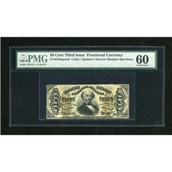 Fr. 1324SP 50c Third Issue Spinner Narrow Margin