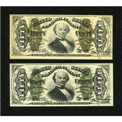 Fr. 1335 50c Third Issue Spinner About New