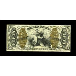 Fr. 1366 50c Third Issue Justice Extremely