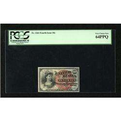 Fr. 1261 10c Fourth Issue PCGS Very Choice New