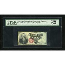 Fr. 1376 50c Fourth Issue Stanton PMG Choice