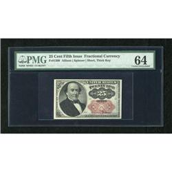 Fr. 1309 25c Fifth Issue PMG Choice Uncirculated