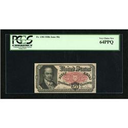 Fr. 1381 50c Fifth Issue PCGS Very Choice New