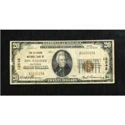 Los Angeles, CA - $20 1929 Ty. 1 The Seaboard NB