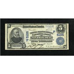San Francisco, CA - $5 1902 Plain Back Fr. 606