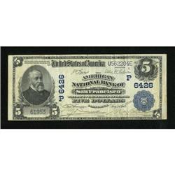 San Francisco, CA - $5 1902 Plain Back Fr. 598