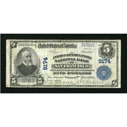 San Francisco, CA - $5 1902 Plain Back Fr. 600