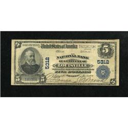 Louisville, KY - $5 1902 Plain Back Fr. 607 The