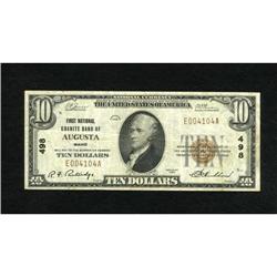 Augusta, ME - $10 1929 Ty. 1 First National
