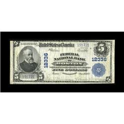 Boston, MA - $5 1902 Plain Back Fr. 609 Federal