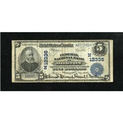 Boston, MA - $5 1902 Plain Back Fr. 609 Federal