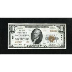 Easthampton, MA - $10 1929 Ty. 2 The First NB