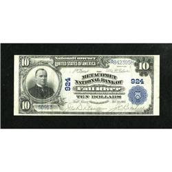 Fall River, MA - $10 1902 Plain Back Fr. 624 The