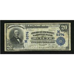 Duluth, MN - $20 1902 Plain Back Fr. 652