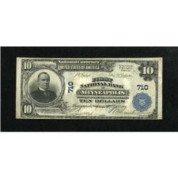 Minneapolis, MN - $10 1902 Plain Back Fr. 624