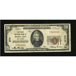 Jersey City, NJ - $20 1929 Ty. 1 The First NB
