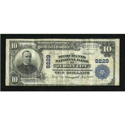 Jersey City, NJ - $10 1902 Plain Back Fr. 626