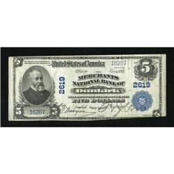 Dunkirk, NY - $5 1902 Plain Back Fr. 608 The