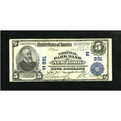 New York, NY - $5 1902 Plain Back Fr. 598 The