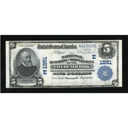 New York, NY - $5 1902 Plain Back Fr. 598 The