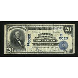 Rochester, NY - $20 1902 Plain Back Fr. 652 The