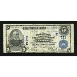 Troy, NY - $5 1902 Plain Back Fr. 598 The