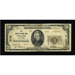 Prague, OK - $20 1929 Ty. 2 The Prague NB Ch. #