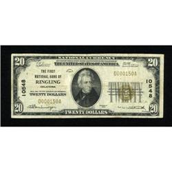 Ringling, OK - $20 1929 Ty. 1 The First NB Ch. #