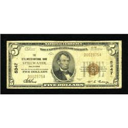 Stillwater, OK - $5 1929 Ty. 1 The Stillwater NB