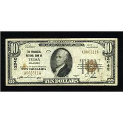 Tulsa, OK - $10 1929 Ty. 1 The Producers NB Ch.