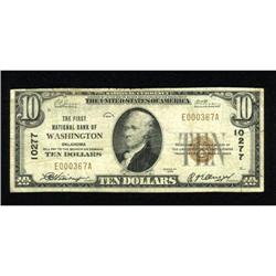 Washington, OK - $10 1929 Ty. 1 The First NB Ch.