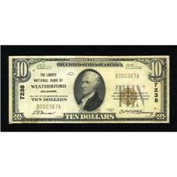 Weatherford, OK - $10 1929 Ty. 1 The German NB