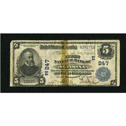 Altoona, PA - $5 1902 Plain Back Fr. 598 The