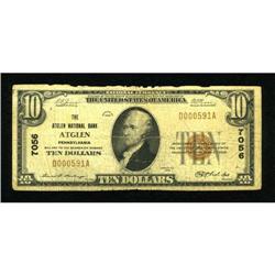 Atglen, PA - $10 1929 Ty. 1 The Atglen NB Ch. #