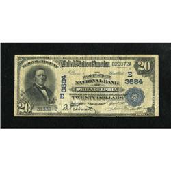Philadelphia, PA - $20 1902 Date Back Fr. 644
