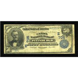 Pittsburgh, PA - $50 1902 Date Back Fr. 667 The