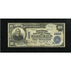 Pittsburgh, PA - $10 1902 Plain Back Fr. 631 The