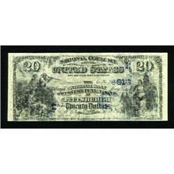 Pittsburgh, PA - $20 1882 Date Back Fr. 550 The