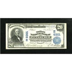 Pittsburgh, PA - $20 1902 Plain Back Fr. 650 The