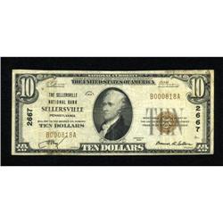 Sellersville, PA - $10 1929 Ty. 1 The