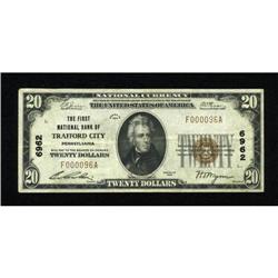 Trafford City, PA - $20 1929 Ty. 1 The First NB