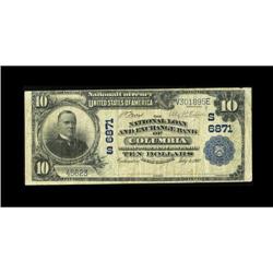 Columbia, SC - $10 1902 Plain Back Fr. 624 The 