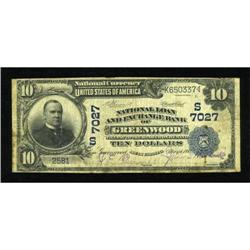 Greenwood, SC - $10 1902 Date Back Fr. 618 The