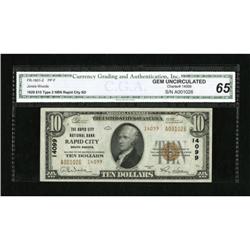 Rapid City, SD - $10 1929 Ty. 2 The Rapid City