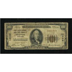 Memphis, TN - $100 1929 Ty. 1 Union Planters NB