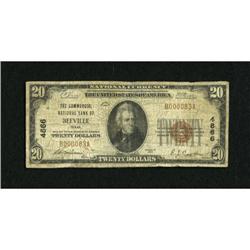 Beeville, TX - $20 1929 Ty. 1 The Commercial NB